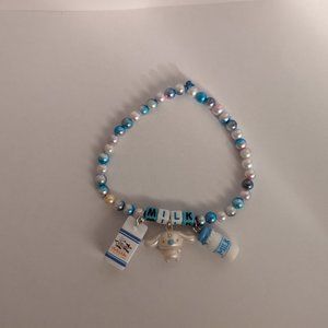 Custom Handmade Beaded Cinnamoroll Bracelet
